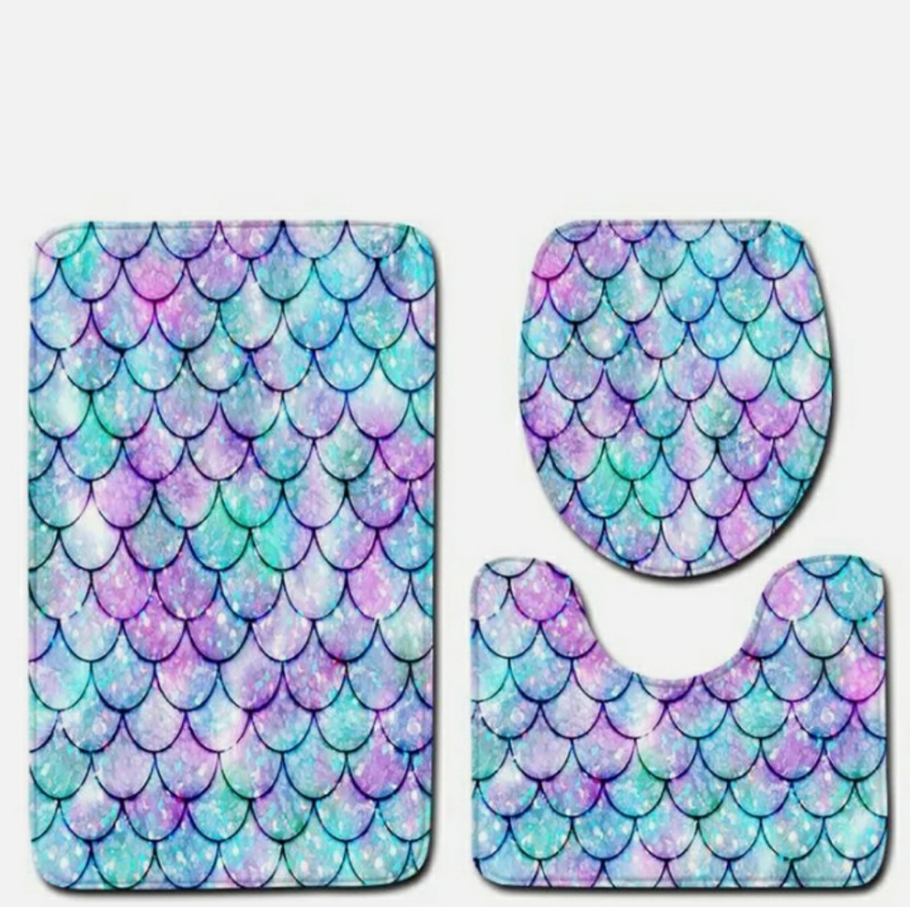 Bathroom rug set